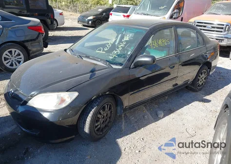 2005 Honda Civic Lx z USA, uszkodzony, nr VIN JHMES16515S002651